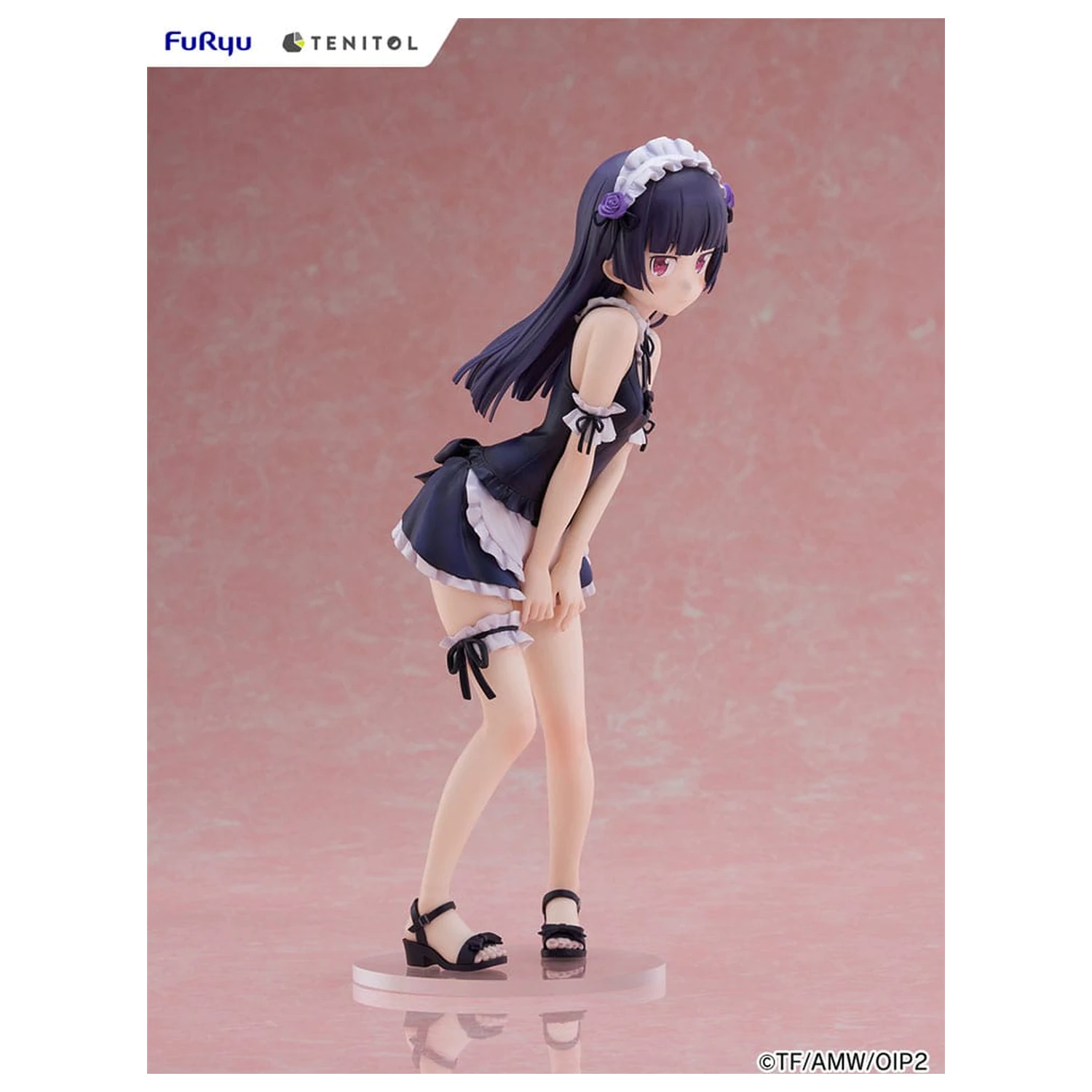 Ore no Imouto ga Konna ni Kawaii Wake ga Nai. Tenitol Visoka PVC figurica Kuroneko v kopalkah služkinja Ver. 27 cm fotografija izdelka