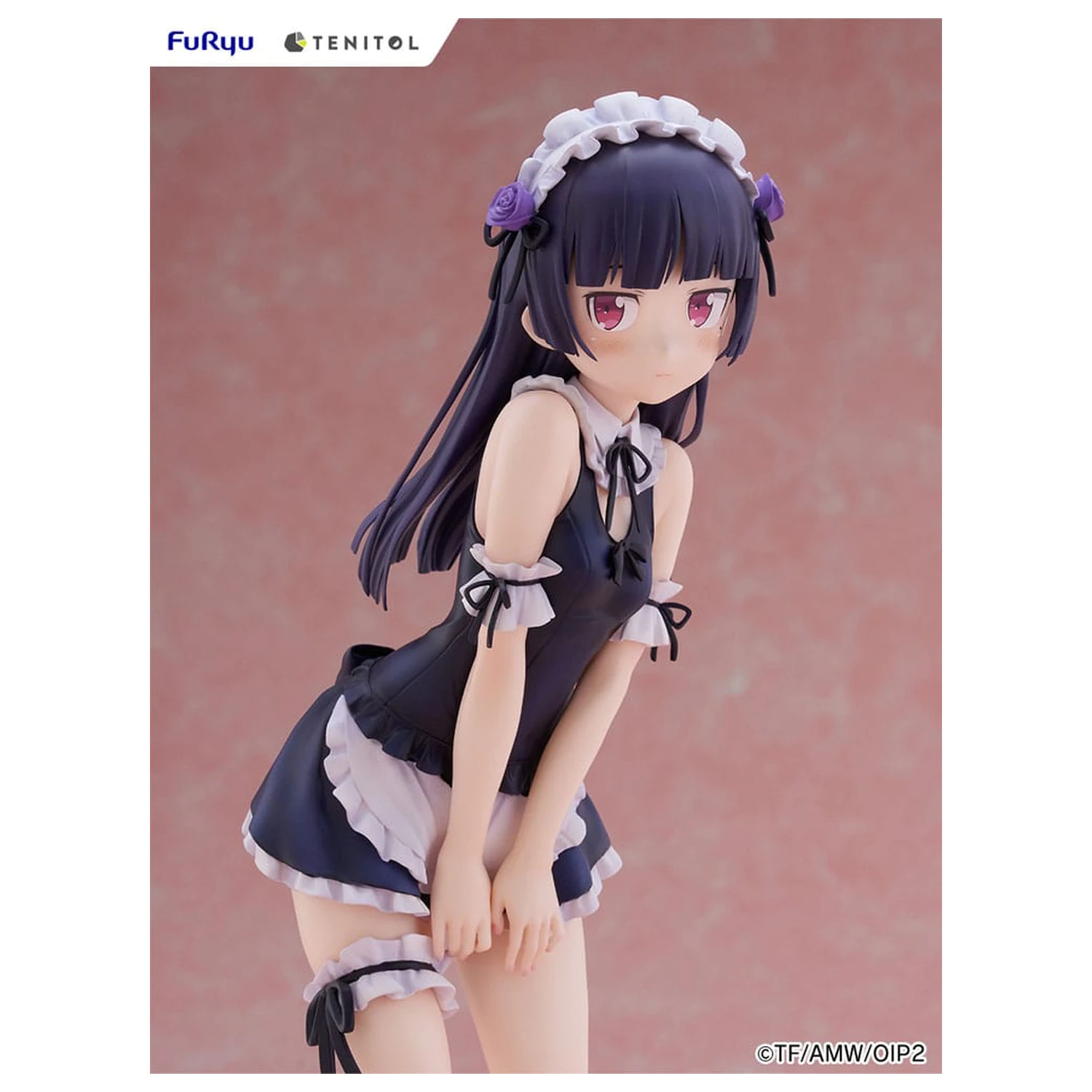 Ore no Imouto ga Konna ni Kawaii Wake ga Nai. Tenitol Visoka PVC figurica Kuroneko v kopalkah služkinja Ver. 27 cm fotografija izdelka