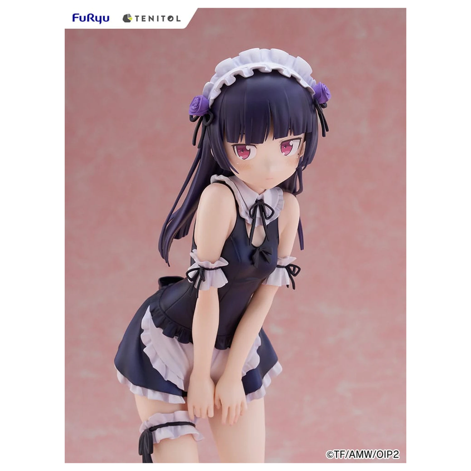 Ore no Imouto ga Konna ni Kawaii Wake ga Nai. Tenitol Visoka PVC figurica Kuroneko v kopalkah služkinja Ver. 27 cm fotografija izdelka