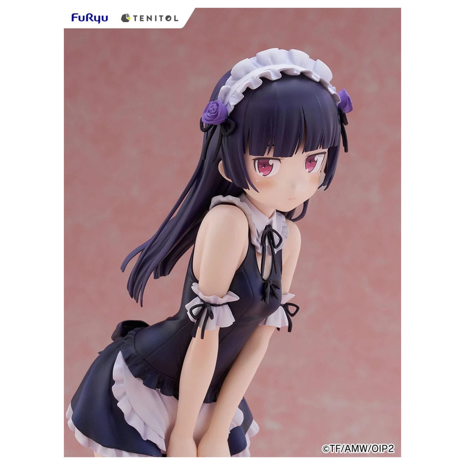 Ore no Imouto ga Konna ni Kawaii Wake ga Nai. Tenitol Visoka PVC figurica Kuroneko v kopalkah služkinja Ver. 27 cm fotografija izdelka