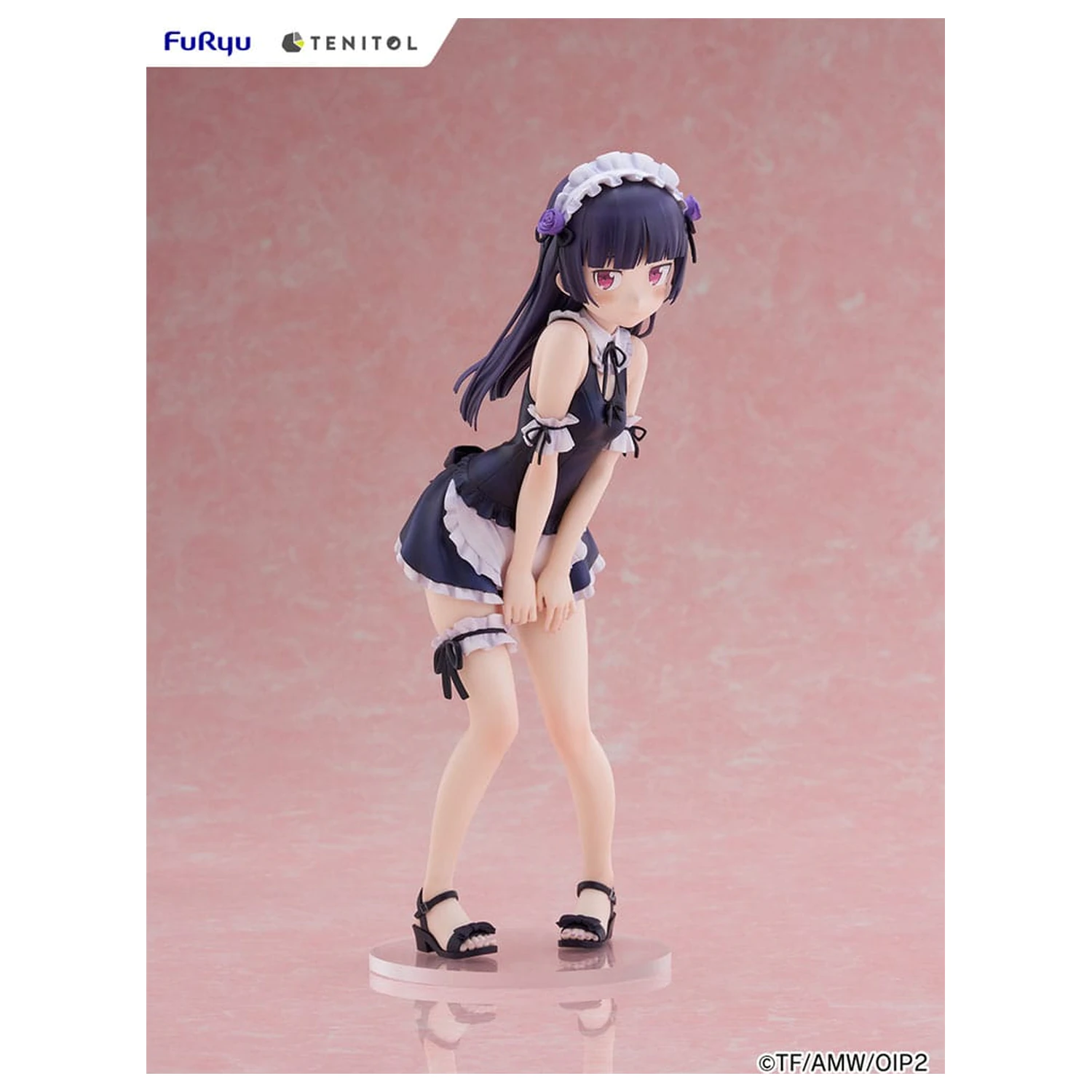 Ore no Imouto ga Konna ni Kawaii Wake ga Nai. Tenitol Visoka PVC figurica Kuroneko v kopalkah služkinja Ver. 27 cm fotografija izdelka