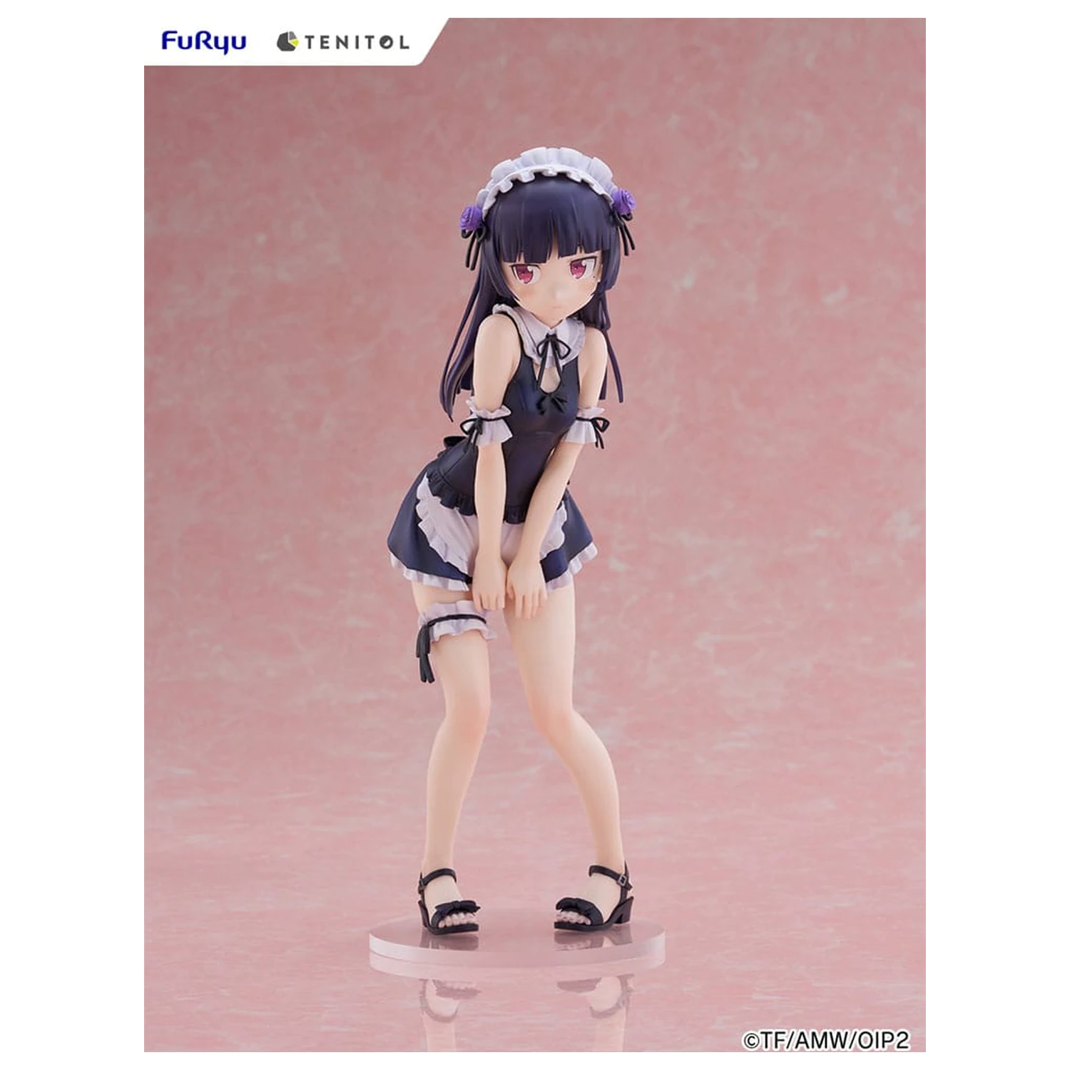 Ore no Imouto ga Konna ni Kawaii Wake ga Nai. Tenitol Visoka PVC figurica Kuroneko v kopalkah služkinja Ver. 27 cm fotografija izdelka
