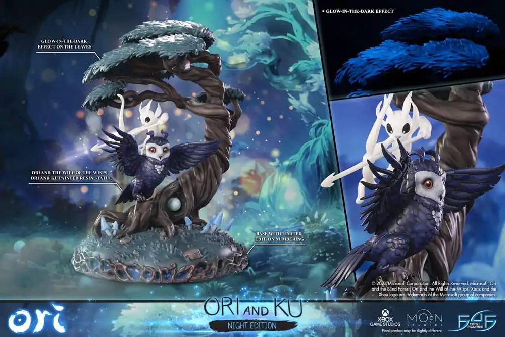 Kip Ori and the Will of the Wisps Ori and Ku Night Ver. 38 cm fotografija izdelka