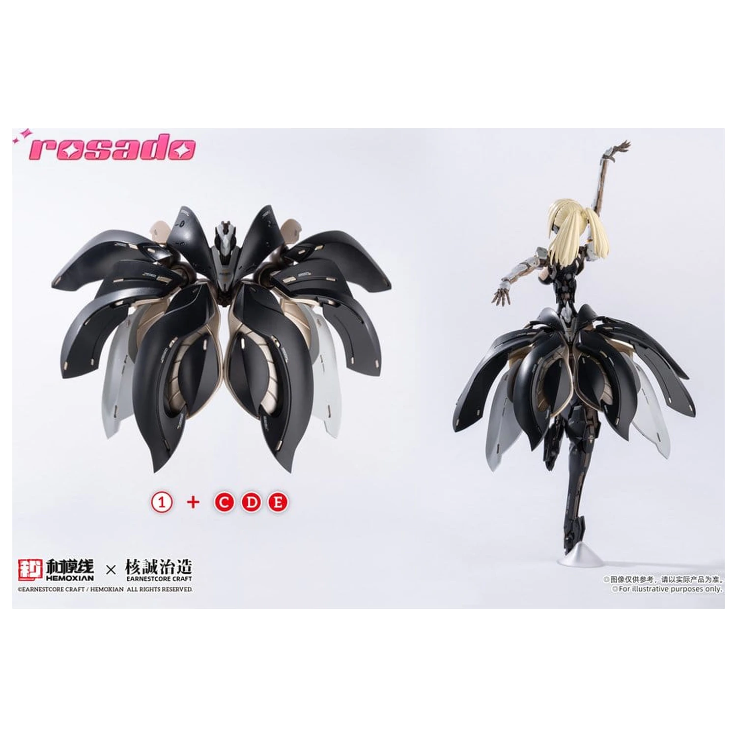 Original Character plastični komplet 1/10 Rosado Project RS-03 Starflower Lily MK3 20 cm fotografija izdelka