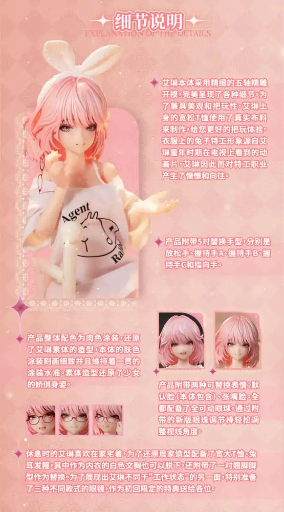 Komplet akcijske figure izvirnega lika 1/12 RA-01L Aileen Loungewear Ver. 16 cm fotografija izdelka