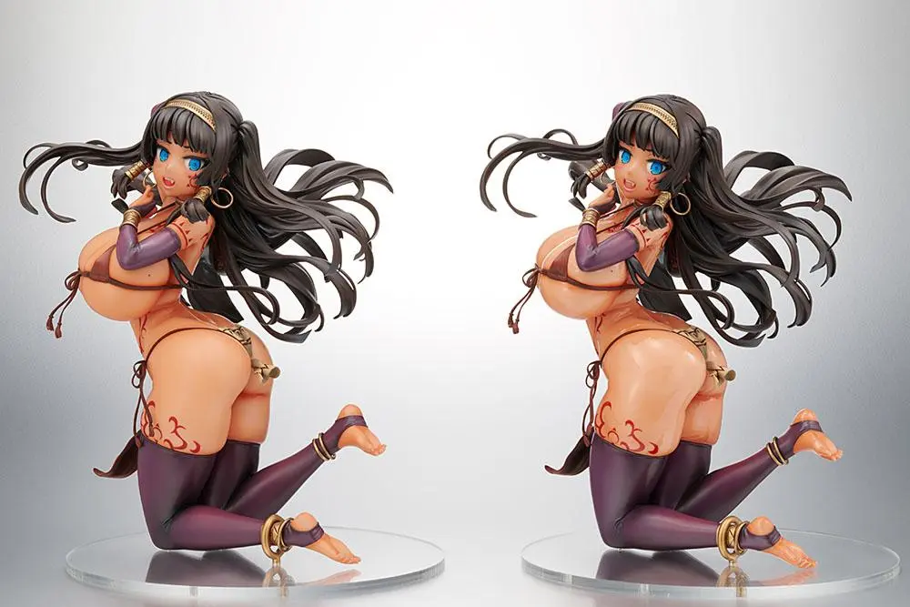 Original Character PVC Kip 1/5 Dai Kasshoku Jidai Shahana Naana Wet Glossy Skin Ver. 23 cm fotografija izdelka