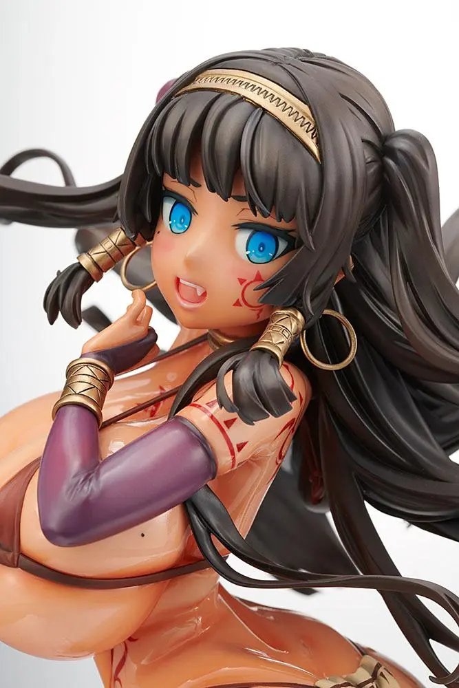 Original Character PVC Kip 1/5 Dai Kasshoku Jidai Shahana Naana Wet Glossy Skin Ver. 23 cm fotografija izdelka