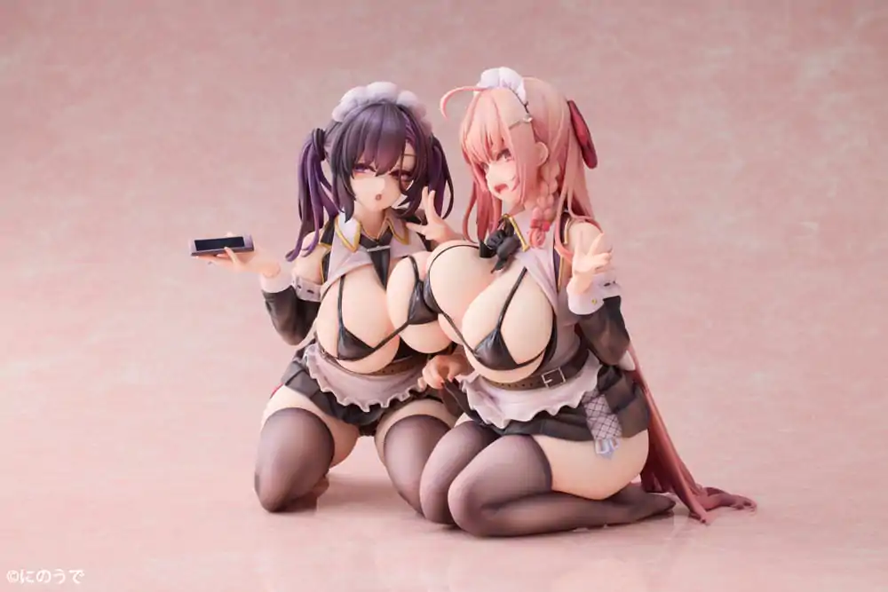 Original Character PVC kipi 1/5 2-Set Koho Miya & Otsuhane Fuwari illustration by Ninoude 18 cm fotografija izdelka