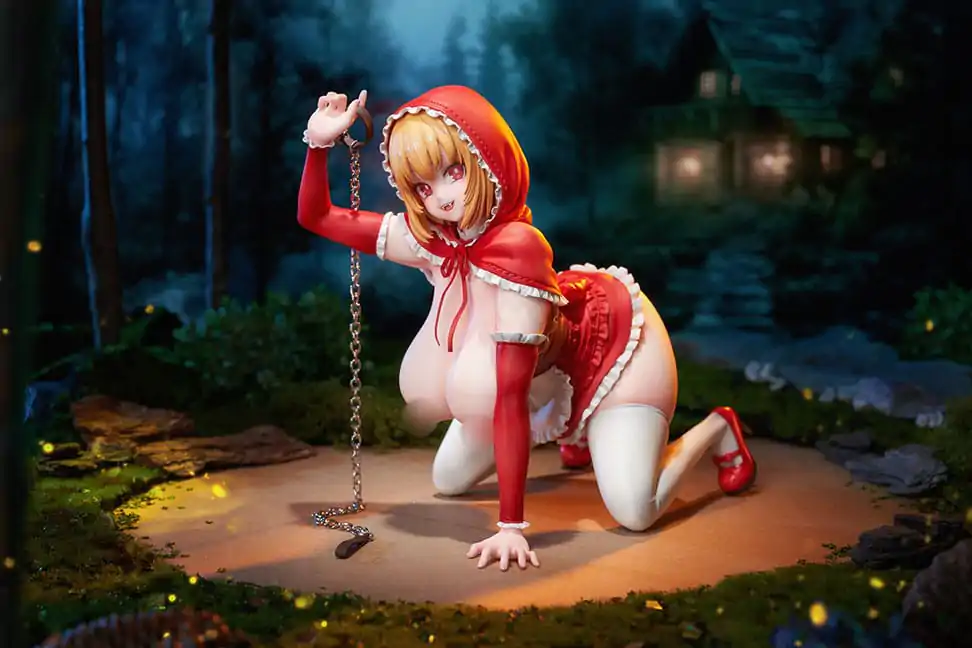 Original Character PVC Kip 1/5 Little Red Riding Hood And The Wolf Girl Little Red Riding Hood 21 cm fotografija izdelka