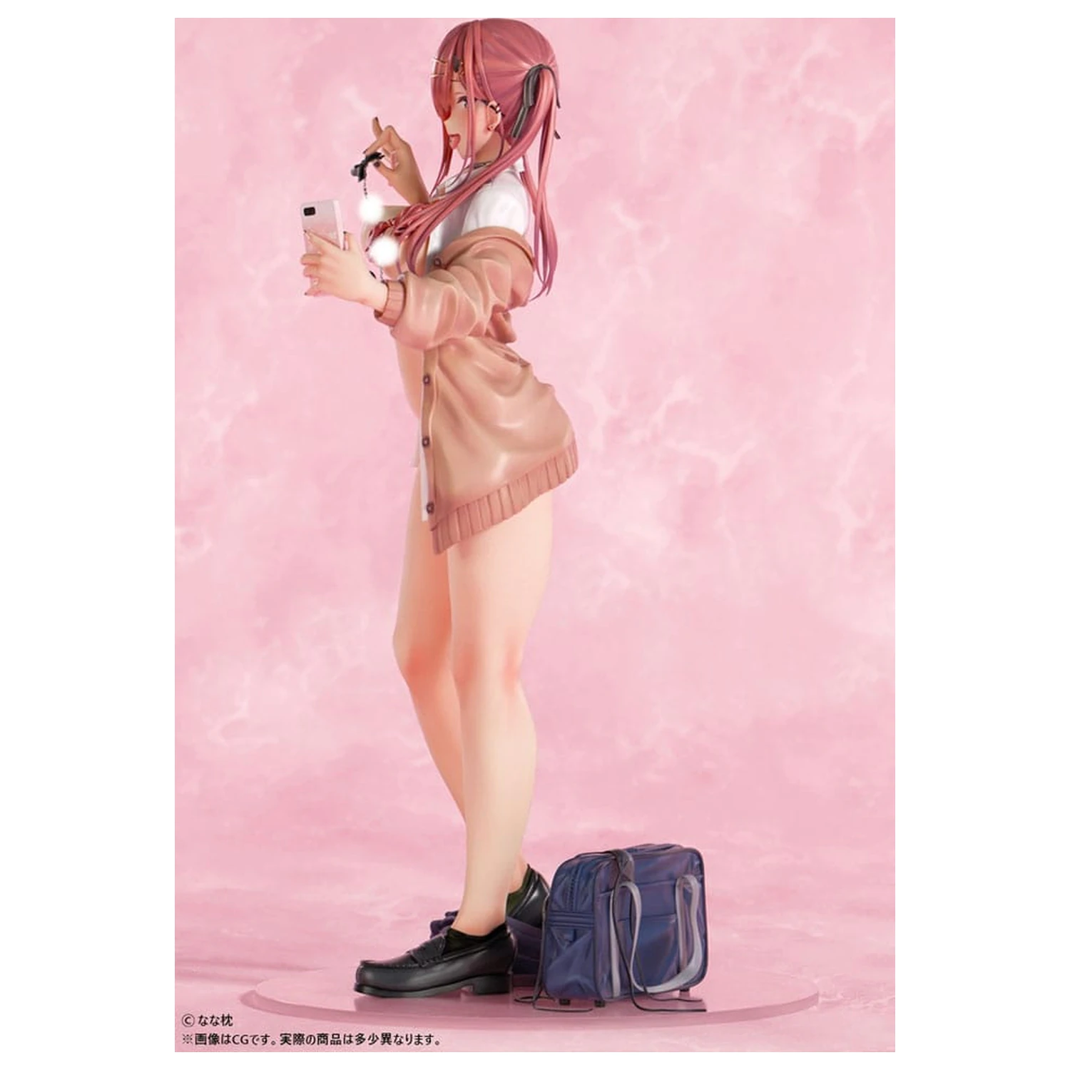 Original Character Kip 1/5 Rdečelasa Gyaru-Chan Bare Face Ver. Ilustracija by Nanamakura 29 centimetrov fotografija izdelka