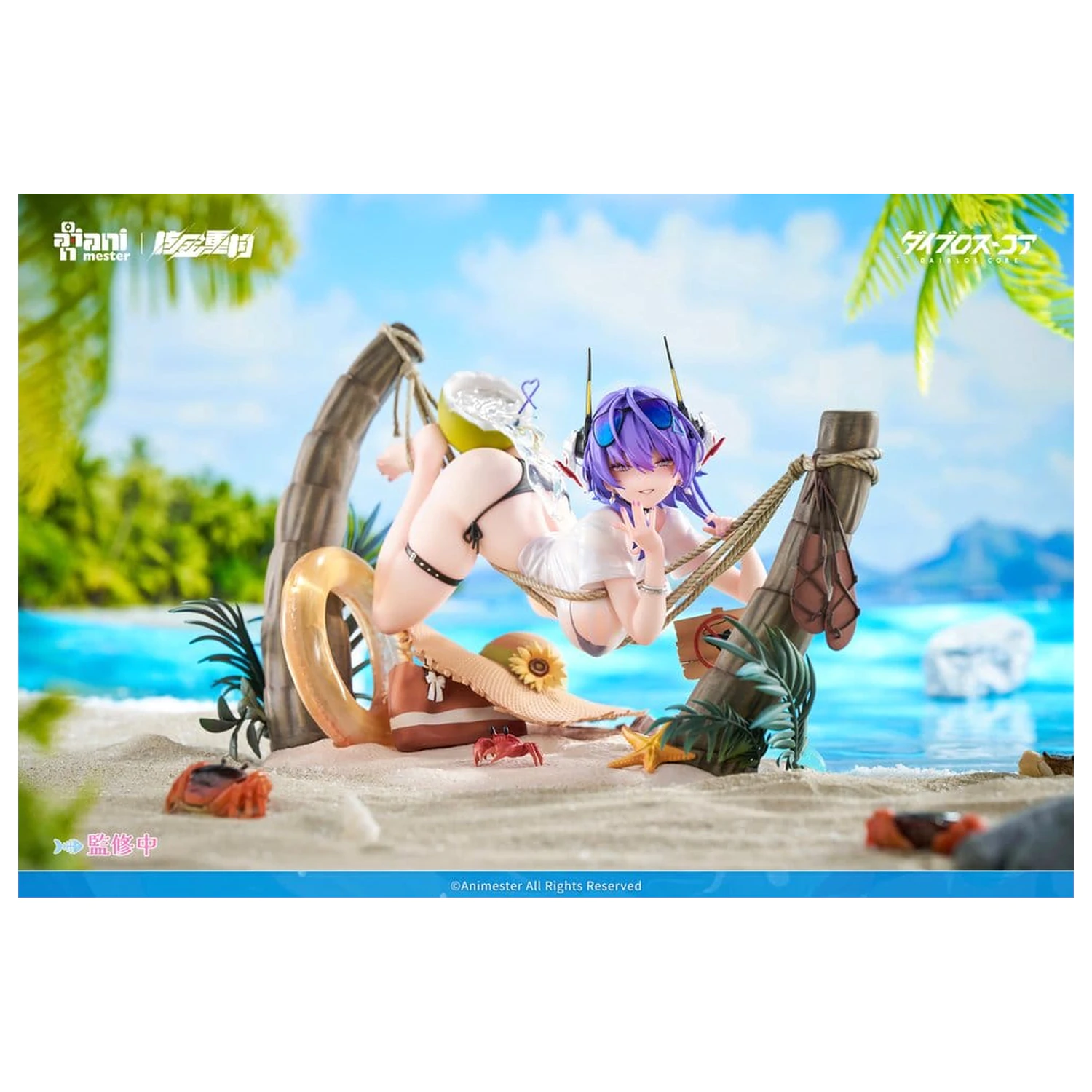 Original Character PVC figura 1/6 Bright Summer Barbera·Red ilustracija DaiblosCore 14 cm fotografija izdelka