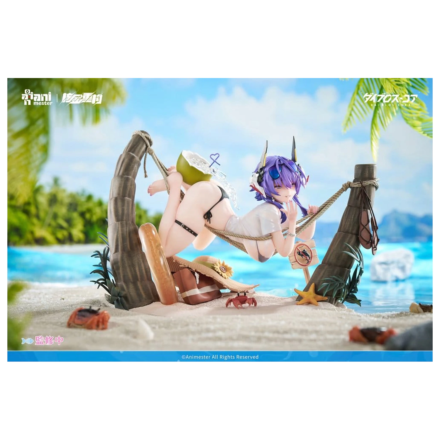 Original Character PVC figura 1/6 Bright Summer Barbera·Red ilustracija DaiblosCore 14 cm fotografija izdelka