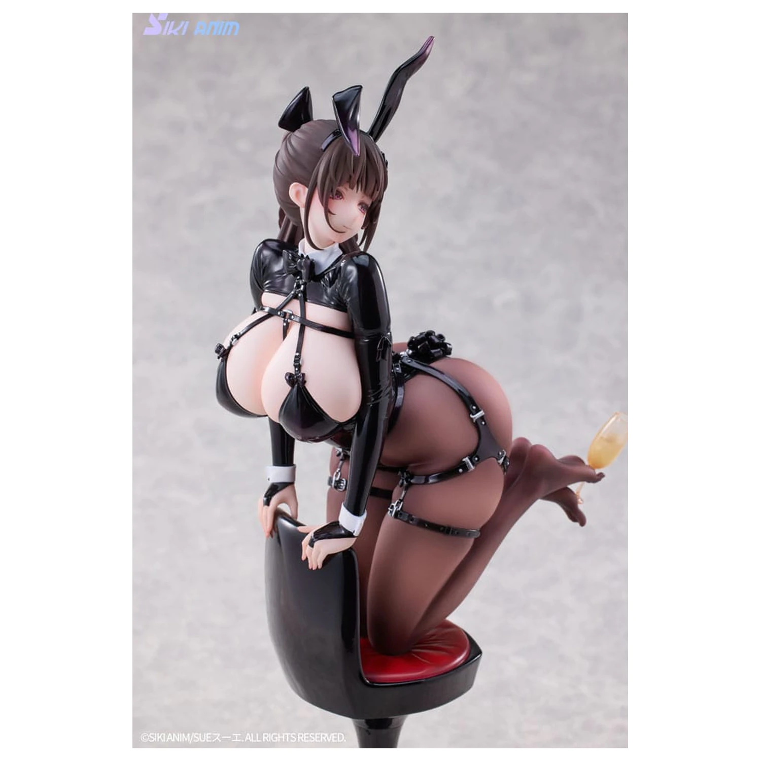 Original Character PVC kip 1/6 Champagne and Bunny Girl Rose Black Stocking Ver. 31 cm fotografija izdelka