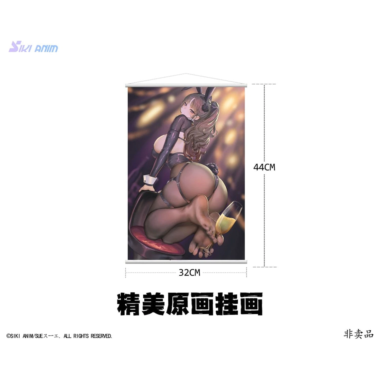 Original Character PVC kip 1/6 Champagne and Bunny Girl Rose Black Stocking Ver. 31 cm fotografija izdelka