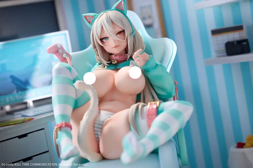 Original Character PVC 1/6 Nekomata Gamer Shiro 25 cm fotografija izdelka