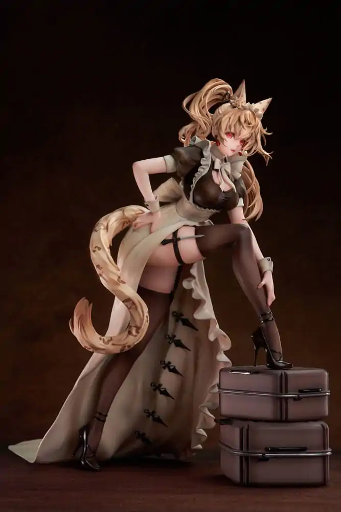 Original Character PVC kip 1/7 Battle Maid Different Species Leopard Cat Maria Deluxe Edition 24 cm fotografija izdelka