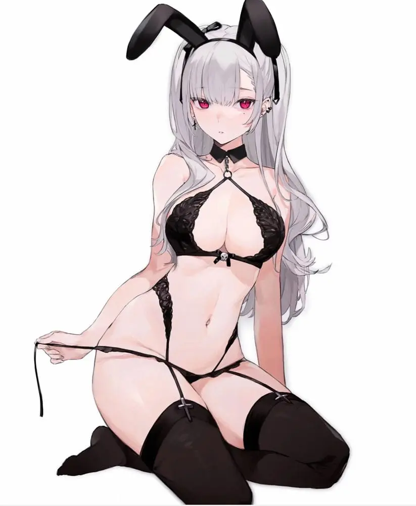 Original Character Kip 1/7 Black Bunny Girl Tana 23 cm fotografija izdelka