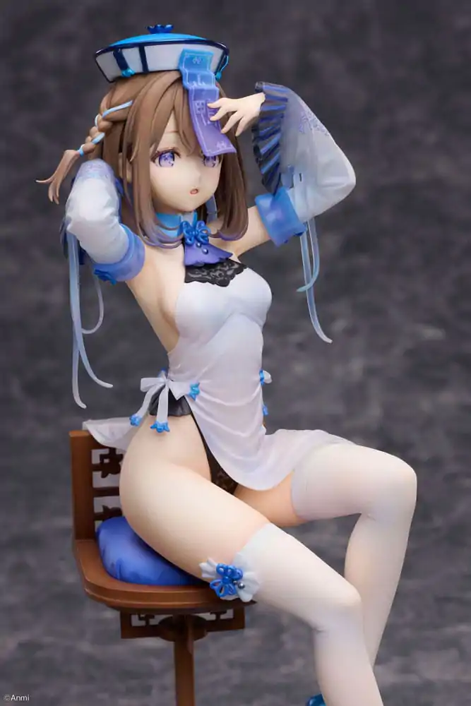 Original Character PVC kip 1/7 Blue jiangshi Illustration by Anmi 21 cm fotografija izdelka