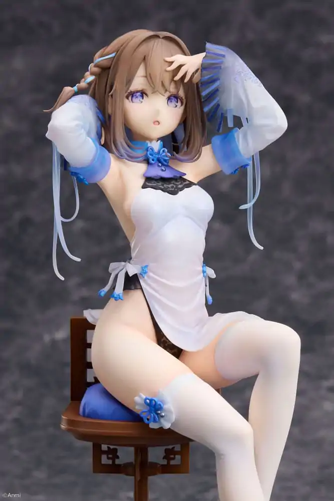 Original Character PVC kip 1/7 Blue jiangshi Illustration by Anmi 21 cm fotografija izdelka