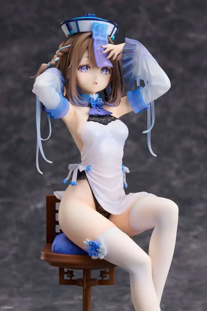 Original Character PVC kip 1/7 Blue jiangshi Illustration by Anmi 21 cm fotografija izdelka