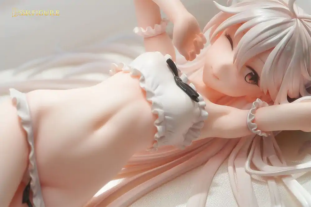 Original Character PVC Kip 1/7 Wakening White Haired-Chan Ilustracija Hayashi Kewi 11 cm fotografija izdelka