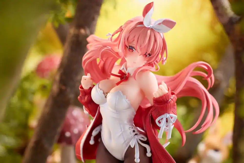 Original Character PVC 1/7 Beli Zajec, ilustriral Rosuuri, Deluxe verzija 24 cm fotografija izdelka