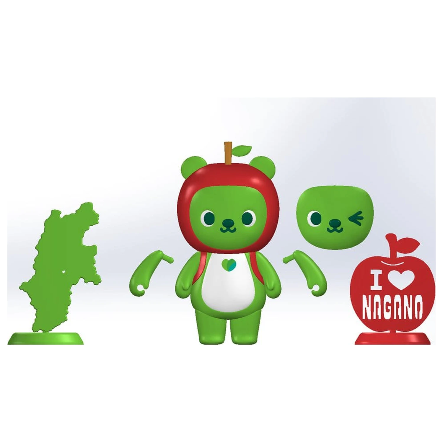 Original Character komplet plastičnih modelov Arukuma 10 cm fotografija izdelka