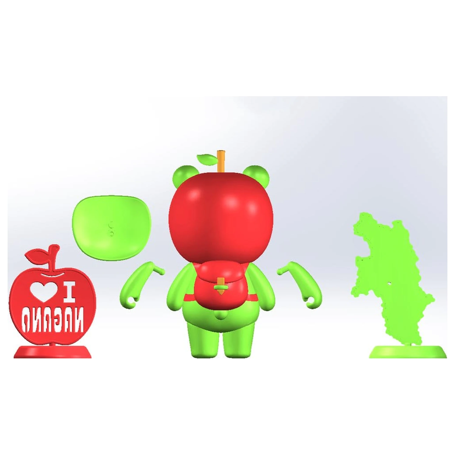 Original Character komplet plastičnih modelov Arukuma 10 cm fotografija izdelka