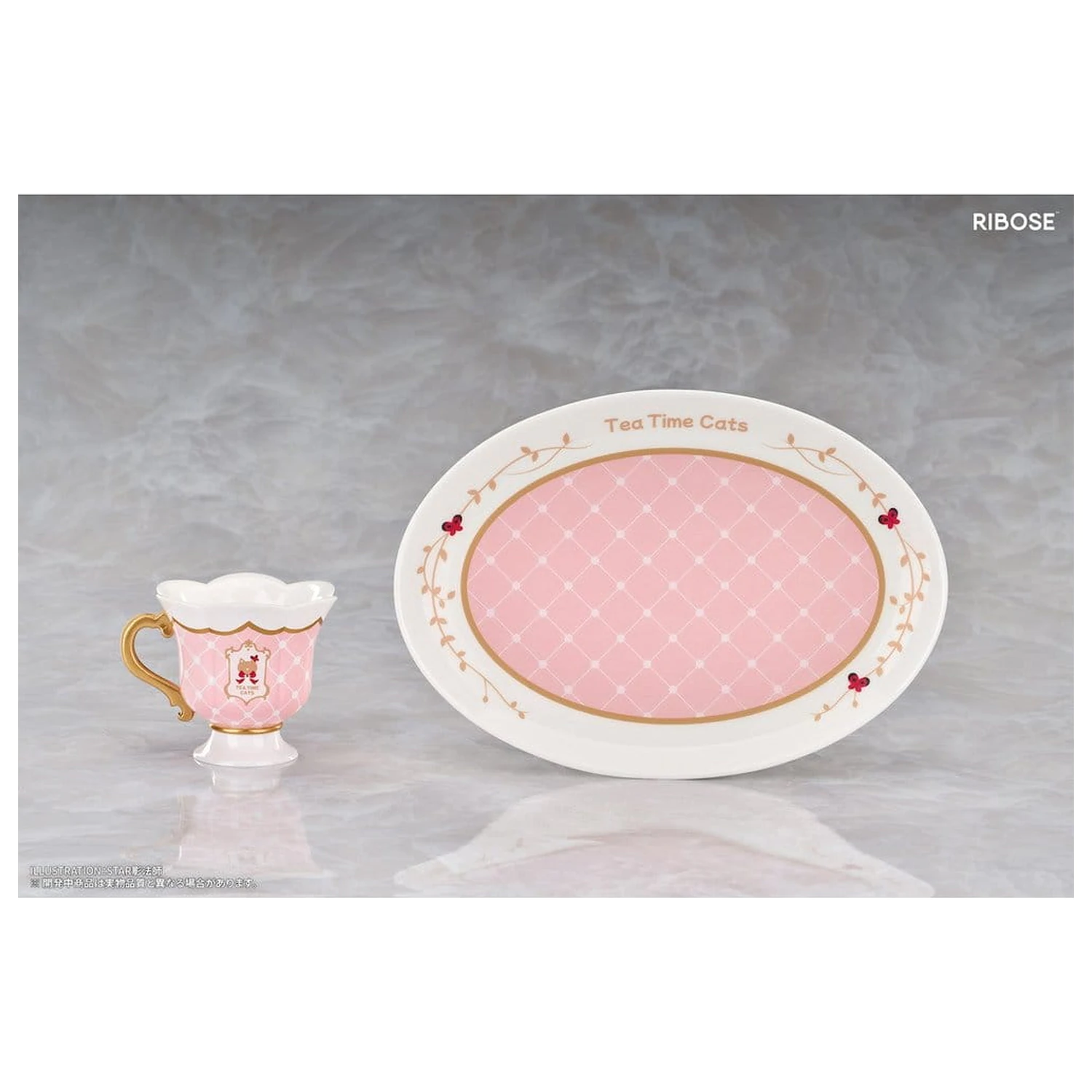 Original Character DLC Series PVC figura Tea Time Cats Orange Cat 10 cm fotografija izdelka