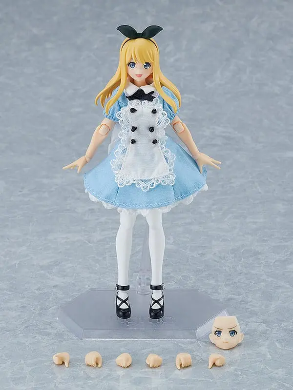 Original Character Figma Akcijska Figura Žensko Telo (Alice) z Obleko in Predpasnikom Outfit 13 cm fotografija izdelka