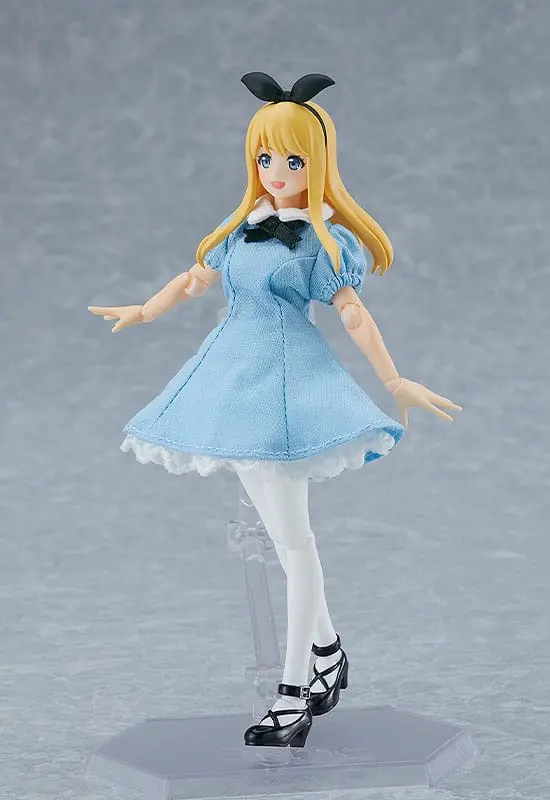 Original Character Figma Akcijska Figura Žensko Telo (Alice) z Obleko in Predpasnikom Outfit 13 cm fotografija izdelka