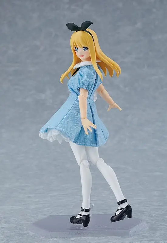 Original Character Figma Akcijska Figura Žensko Telo (Alice) z Obleko in Predpasnikom Outfit 13 cm fotografija izdelka