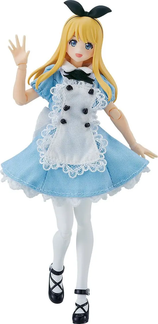 Original Character Figma Akcijska Figura Žensko Telo (Alice) z Obleko in Predpasnikom Outfit 13 cm fotografija izdelka