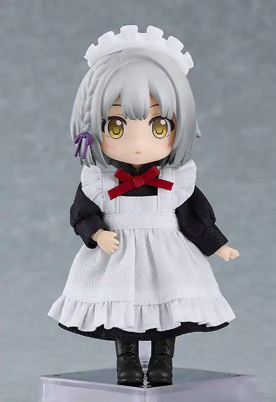 Original Character for Nendoroid Doll Figures Komplet oblačil: Obleka služkinje dolga (črna) fotografija izdelka