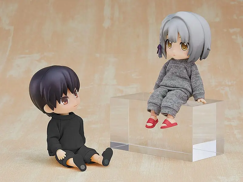 Originalni lik za Nendoroid Doll figure komplet oblačil: Pulover in trenirka (siva) fotografija izdelka