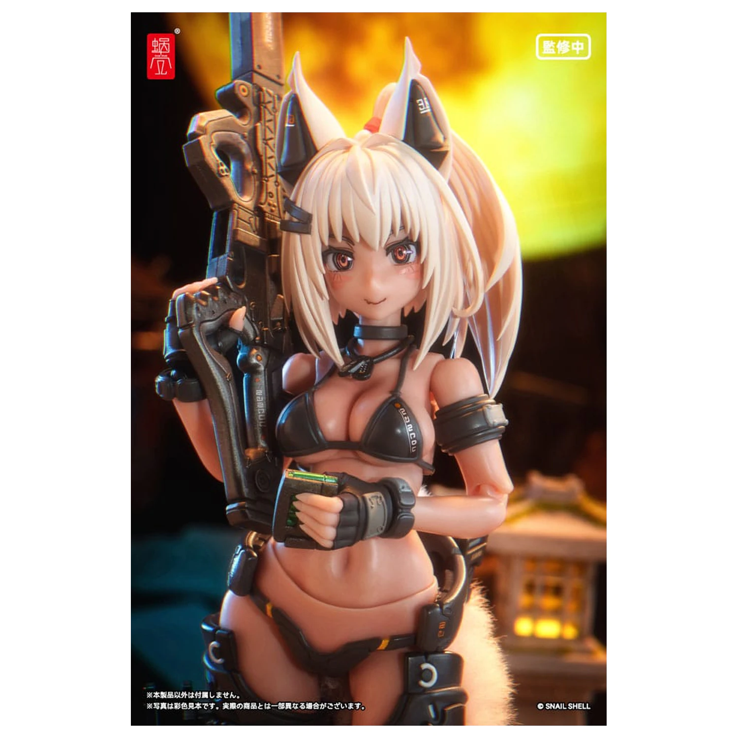 Original Character Akcijska Figura Komplet 1/12 RA-04 Kitsunebi Senki Honoka Kopalke Ver. 15 cm fotografija izdelka