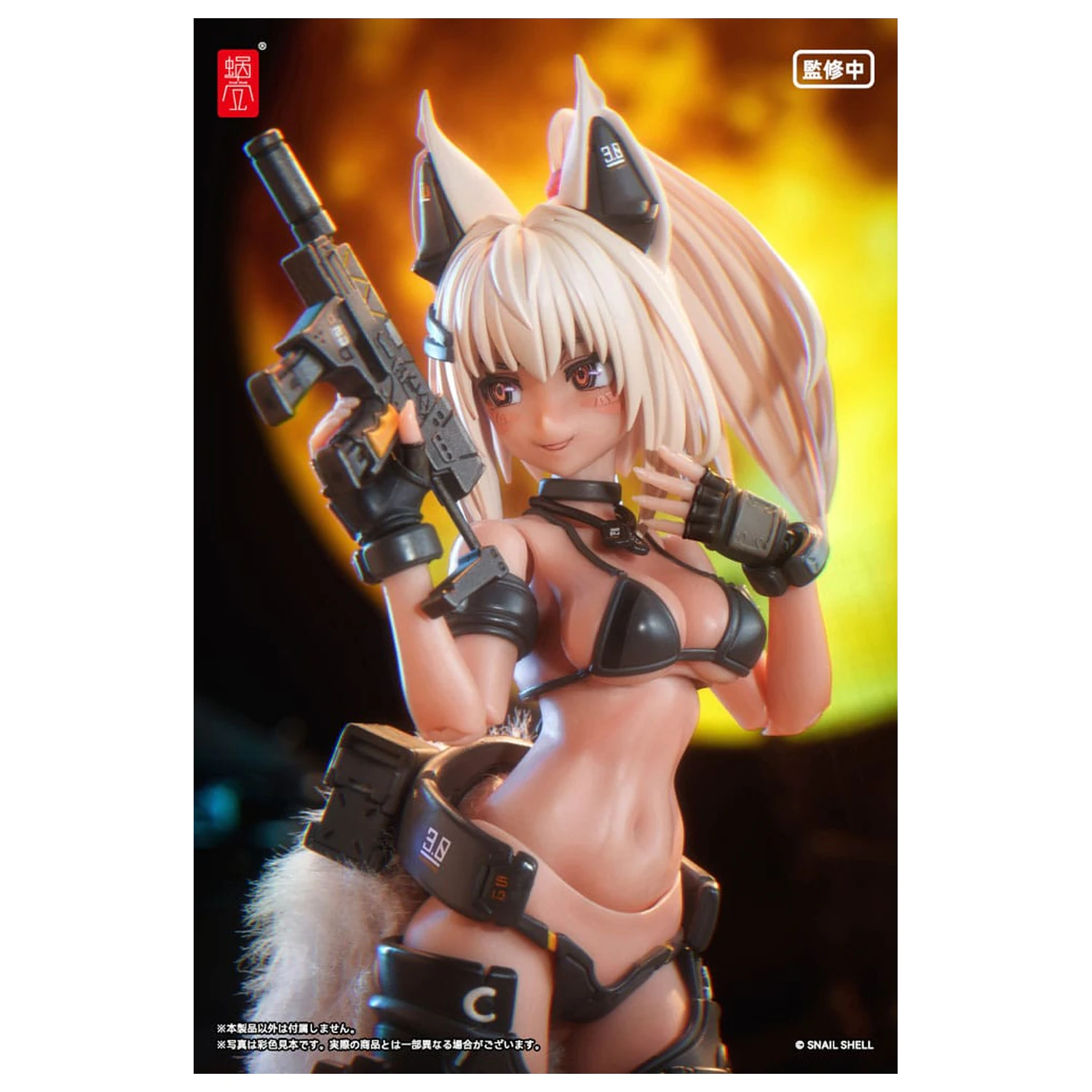 Original Character Akcijska Figura Komplet 1/12 RA-04 Kitsunebi Senki Honoka Kopalke Ver. 15 cm fotografija izdelka