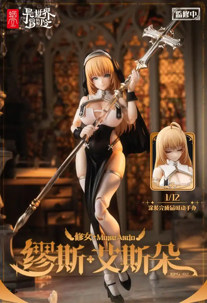 Originalni komplet akcijske figure lika 1/12 RPG-02 Sister Muse Asdo 15 cm fotografija izdelka