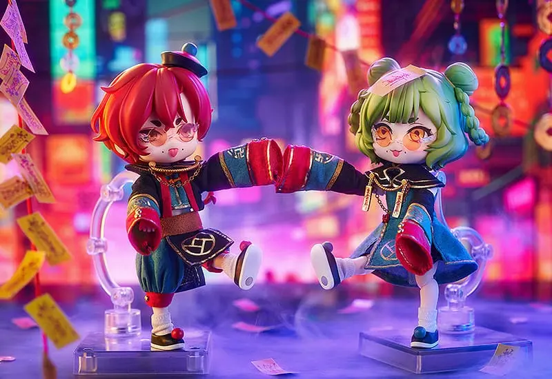 Original Character Nendoroid Doll akcijska figura Chinese-Style Jiangshi dvojčka: Ginger 14 cm fotografija izdelka