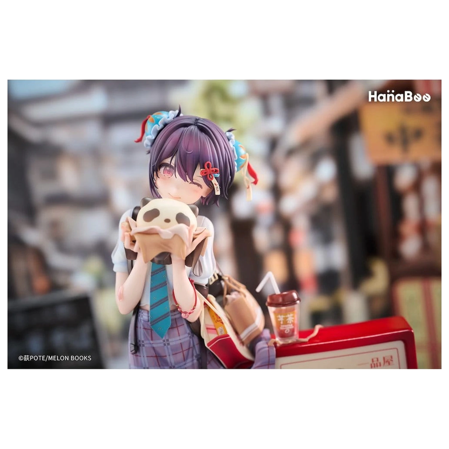 Original Character PVC figura 1/6 Panda Nikuman-chan Deluxe Edition 26 cm fotografija izdelka