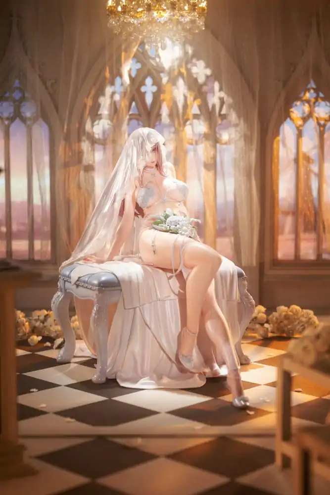 Originalna ilustracija PVC kip 1/4 Marry me Ilustriral LOVECACAO Bonus vključen Omejena izdaja 31 cm fotografija izdelka