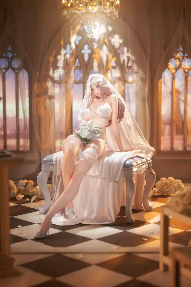 Originalna ilustracija PVC kip 1/4 Marry me Ilustriral LOVECACAO Bonus vključen Omejena izdaja 31 cm fotografija izdelka
