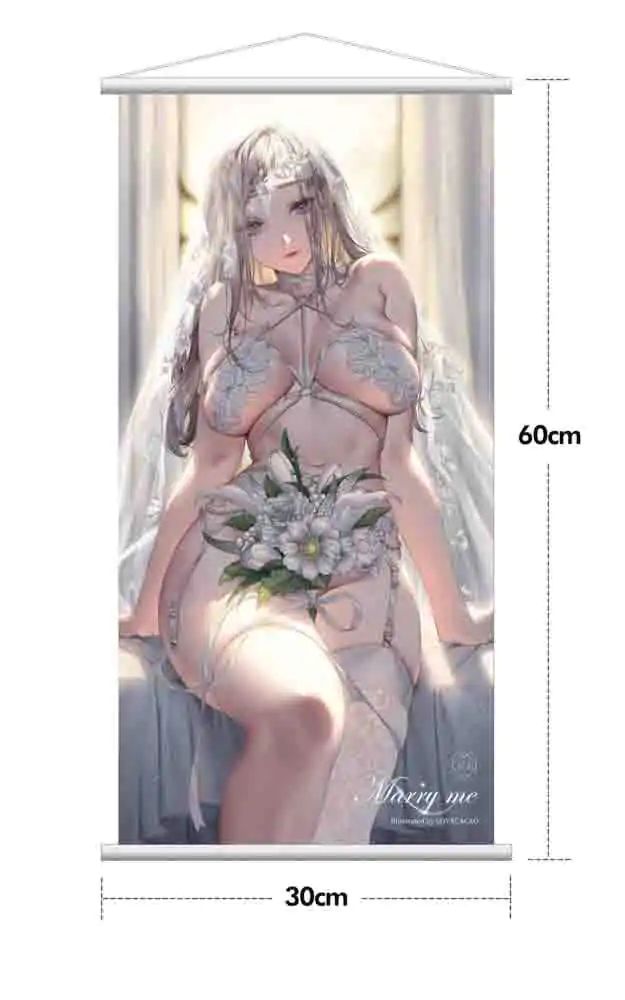 Originalna ilustracija PVC kip 1/4 Marry me Ilustriral LOVECACAO Bonus vključen Omejena izdaja 31 cm fotografija izdelka