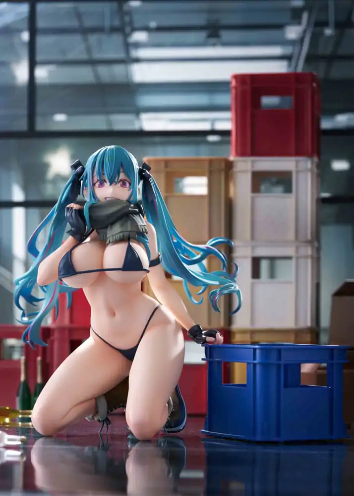 Original Illustration PVC Kip 1/7 Warehouse Aoko Illustration by FreeStyle AmiAmi Limited Edition 16 cm fotografija izdelka