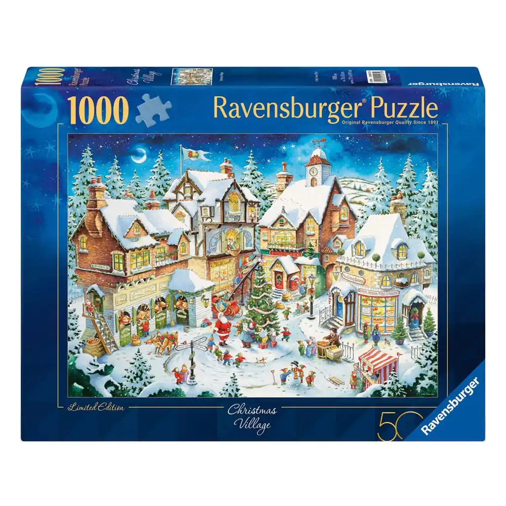 Original Ravensburger Quality Jigsaw Puzzle Božična vas Limited Edition (1000 kosov) fotografija izdelka