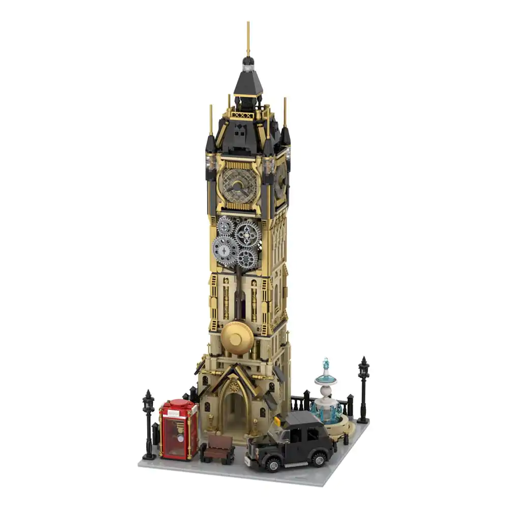 Original-Steampunk Series Construction Set Steampunk Stolp sClock Tower Park 58 cm fotografija izdelka