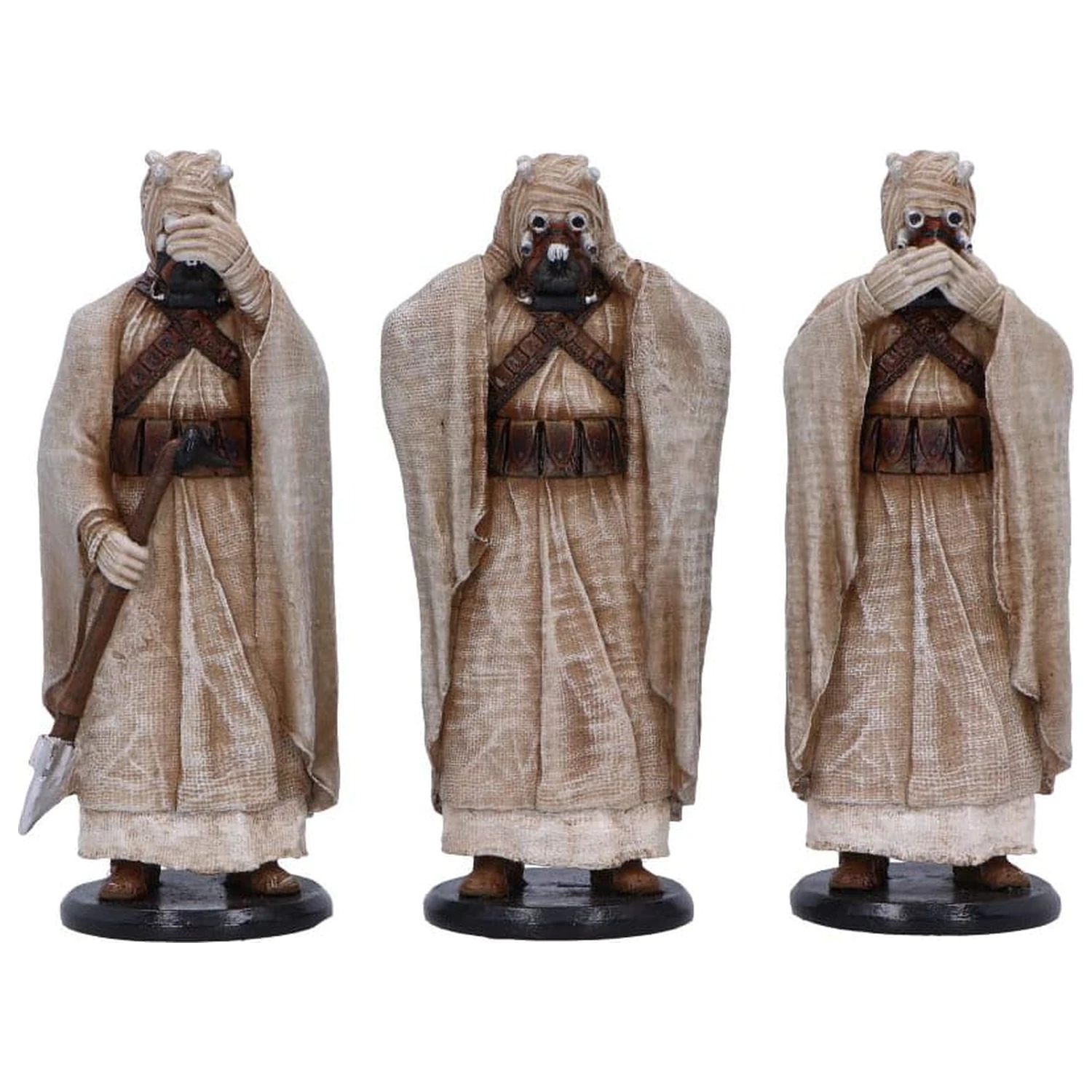 Original Stormtrooper Kip Treh Modrih Tusken Raiderjev 14 cm fotografija izdelka