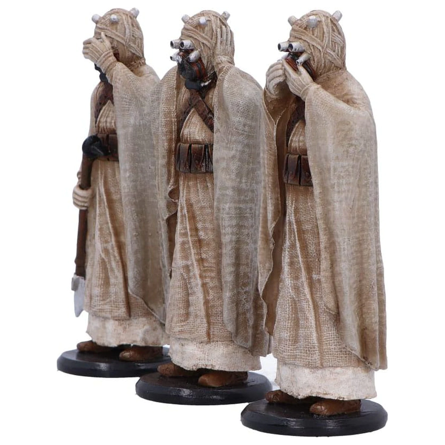 Original Stormtrooper Kip Treh Modrih Tusken Raiderjev 14 cm fotografija izdelka