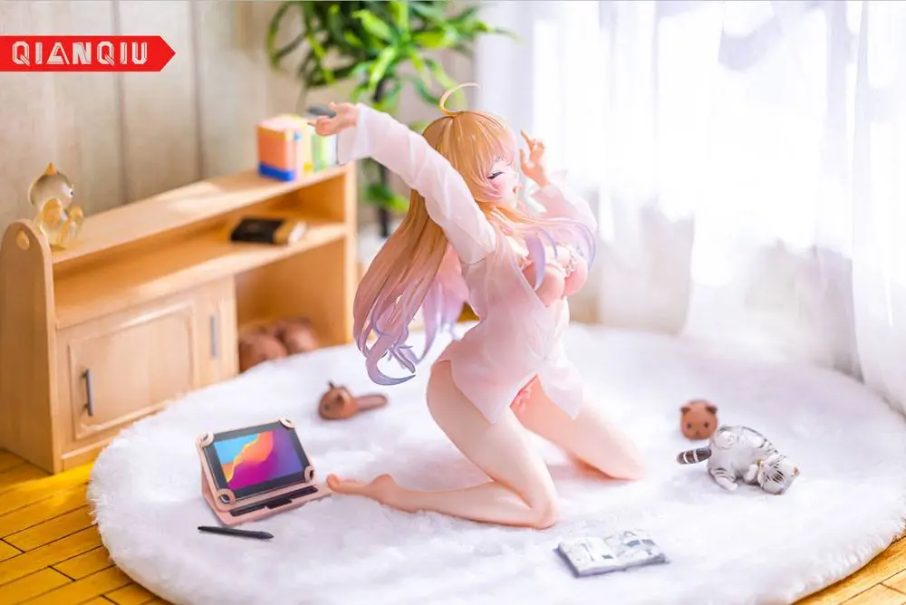 Otaku Girls Series PVC Kip 1/7 Stretch Girl (Original Illustration by Ran) 12 cm fotografija izdelka