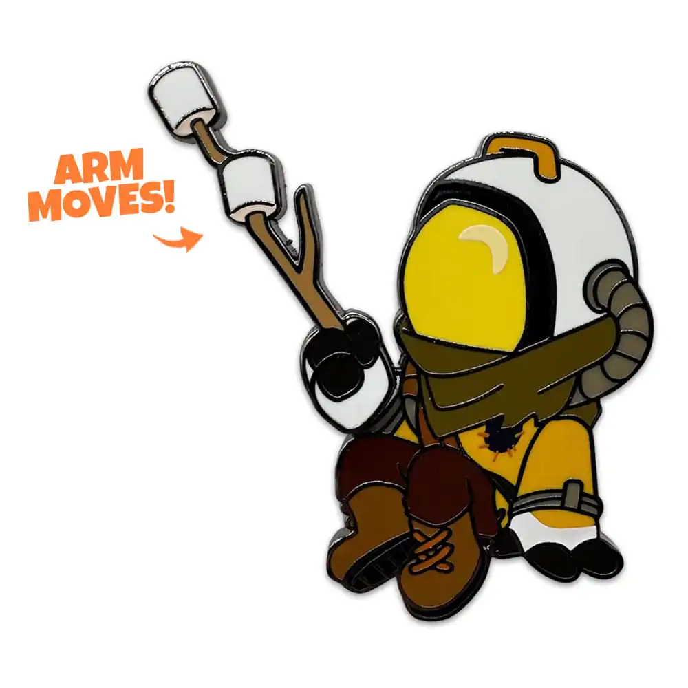 Outer Wilds značka s piškotom s’mores 5 cm fotografija izdelka